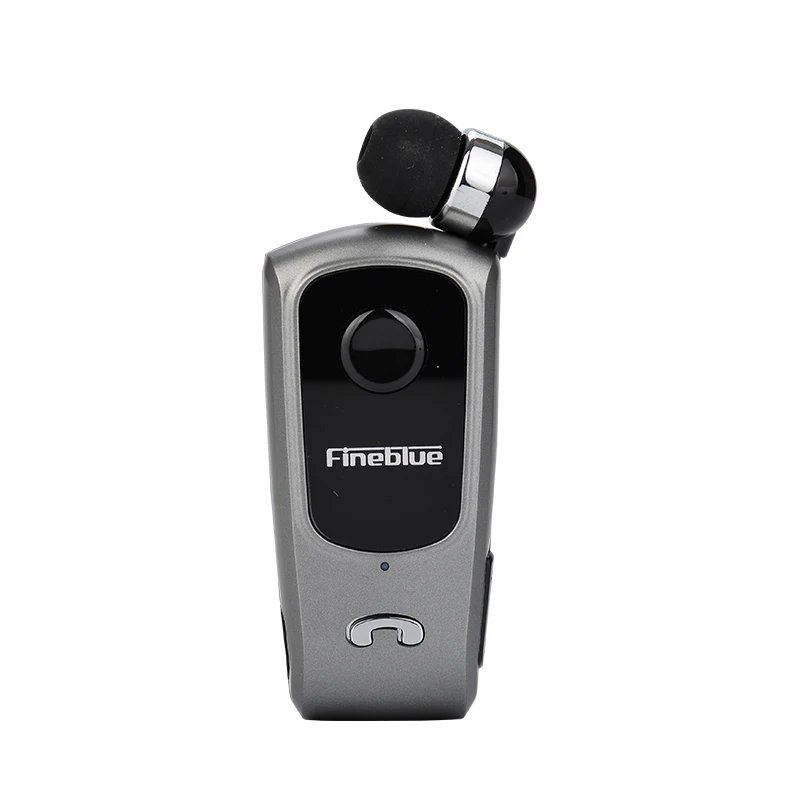 Wireless Retractable Mini Bluetooth Headset with Vibration Alert and Wearable Clip