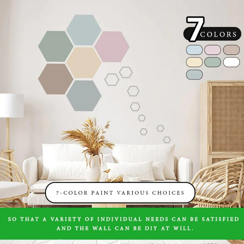 Wall Treatments Small Roller Brush Graffiti Cover Wall Renovation Latex Paint Color Wall Valid Repair Mouldproof Quick-Drying