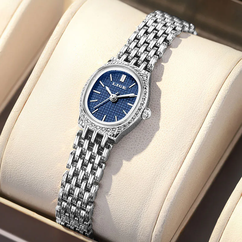 LIGE Fashion Square Ladies Watch Simple Elegant Quartz Watches Gift For Women Sports Waterproof Watch Women Relogio Feminino+BOX