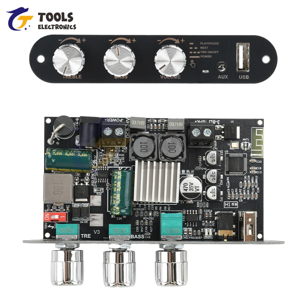 Audio Amplifier Board 100W Mono TPA3116D2 BT Audio Power AMP Module ZK-1001U Home Theater
