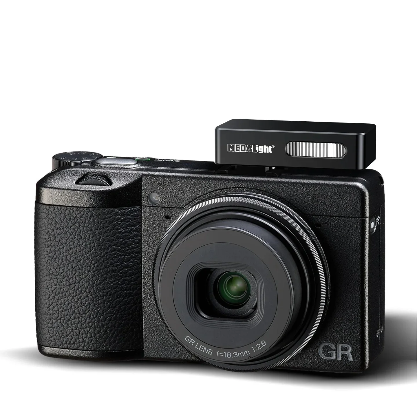 MEDALight F20 Mini fotocamera Flash ricaricabile Speedlite Hot Shoe Mount per fotocamere DSLR Ricoh GR4 GR3 GR3X