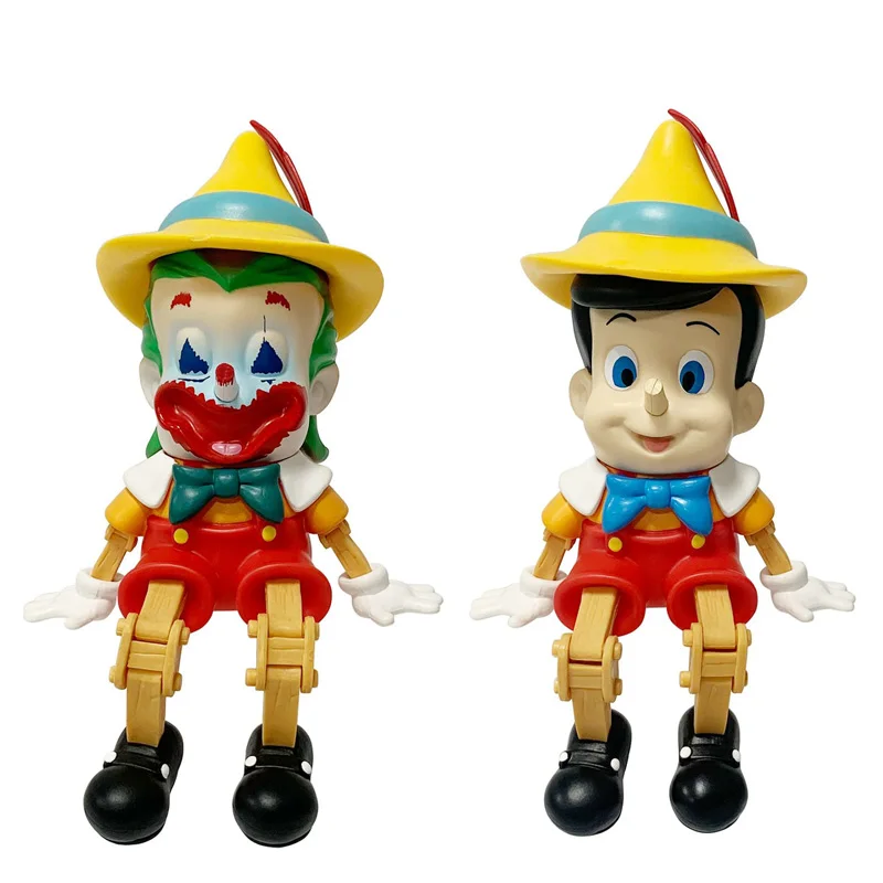 Pinocchio Action Figures Cartoon Creative Trend Model Joker Decoration Shin Chan Toy Character Leg Joint Movement