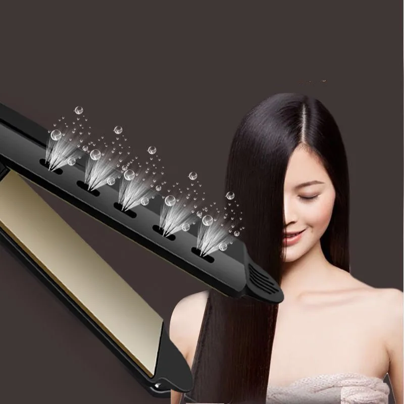 Alisador de Cabelo Ajuste de Temperatura Modelador de Cabelo para Cabelo Quatro-engrenagem Cerâmica Turmalina Ionic Flat Iron Curling Ferro Feminino 27 Computers & Electronics