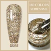 Arte Clavo Red Glitter Gel Nail Polish Yellow Holographic Spring Sparkling Sequin Gel Varnishes Soak Off UV LED Varnish Nail Art 2