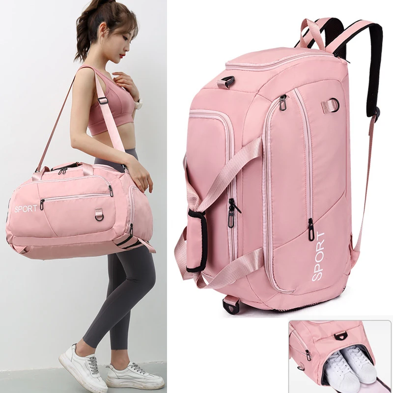 Bolso De Mano Grande Marrón Multiusos: Gimnasio, Playa, Viaje, Mercado - Plegable E Impermeable