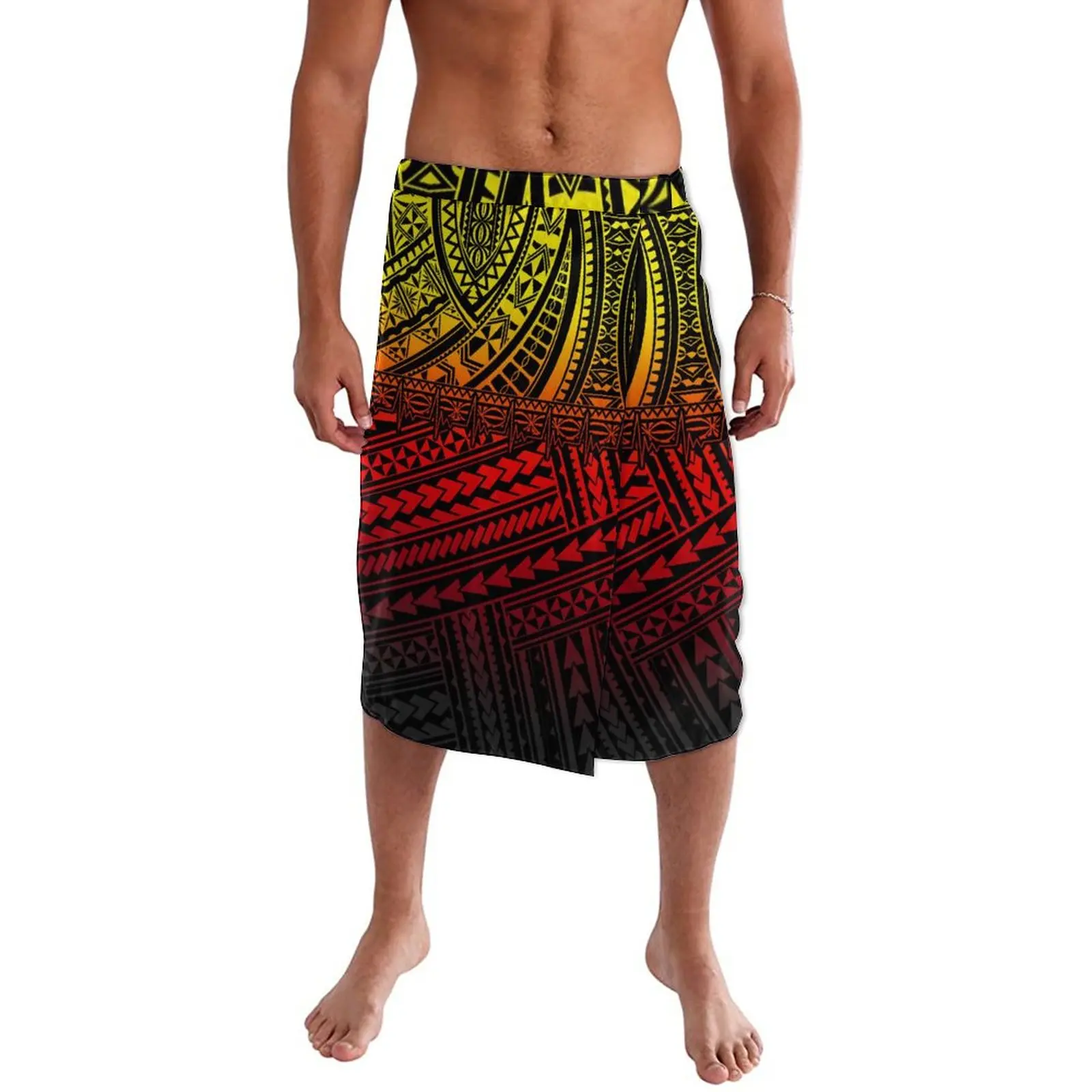 Menswear Polynesian Style Lavalava Hawaiian Island Clothing Sarong