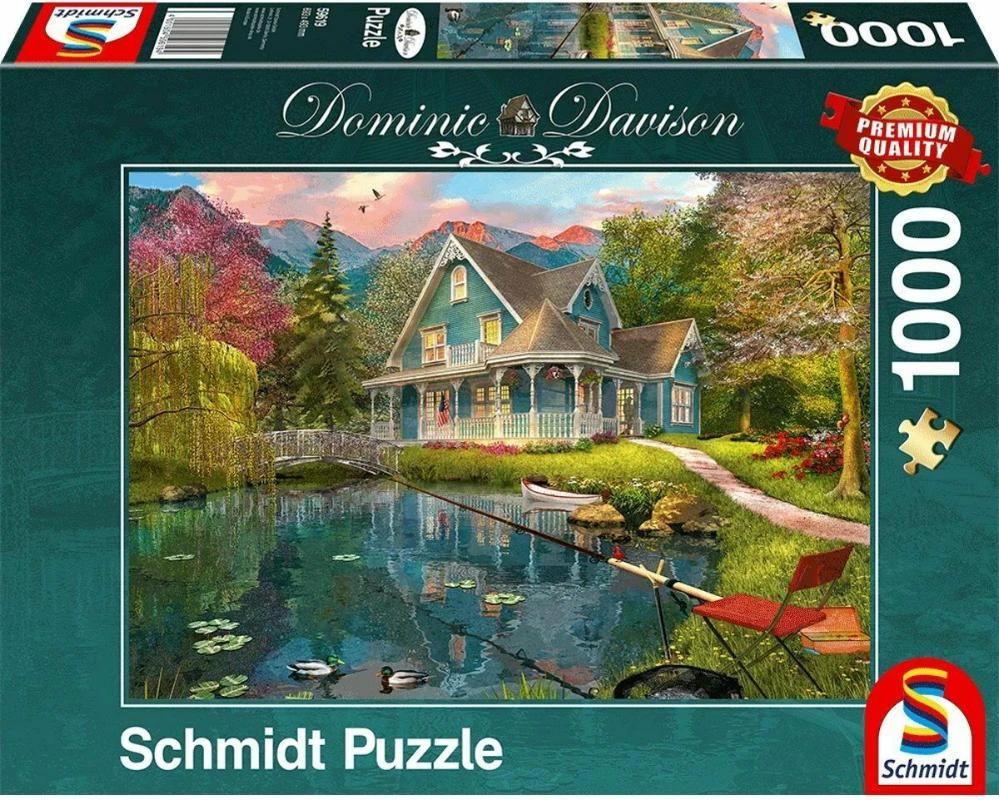 dichtheid Verkeerd paniek Puzzel Schmidt 1000 Onderdelen: Dominic Дэвисон. Huis Op Lake Puzzels Puzzel  Volwassen Puzzel|Puzzels| - AliExpress