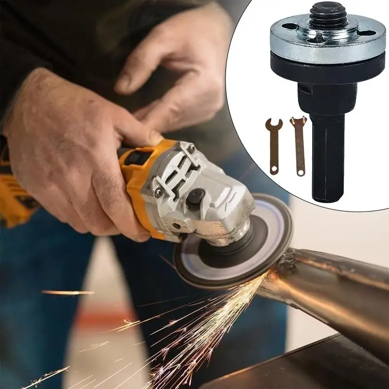 Drill Grinder Wheel Disc Adapter Adjustable Drill Angle Grinder Mandrel Adapter Disk Holder Multifunctional Connecting
