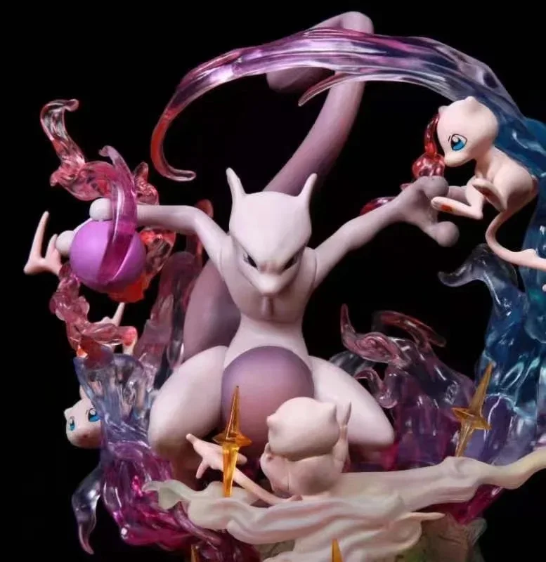 Pokemon mfc evolução grupo figura grande tamanho modelos luminosos anime  mewtwo charizard gengar venusaur ação figurinhas crianças brinquedo -  AliExpress