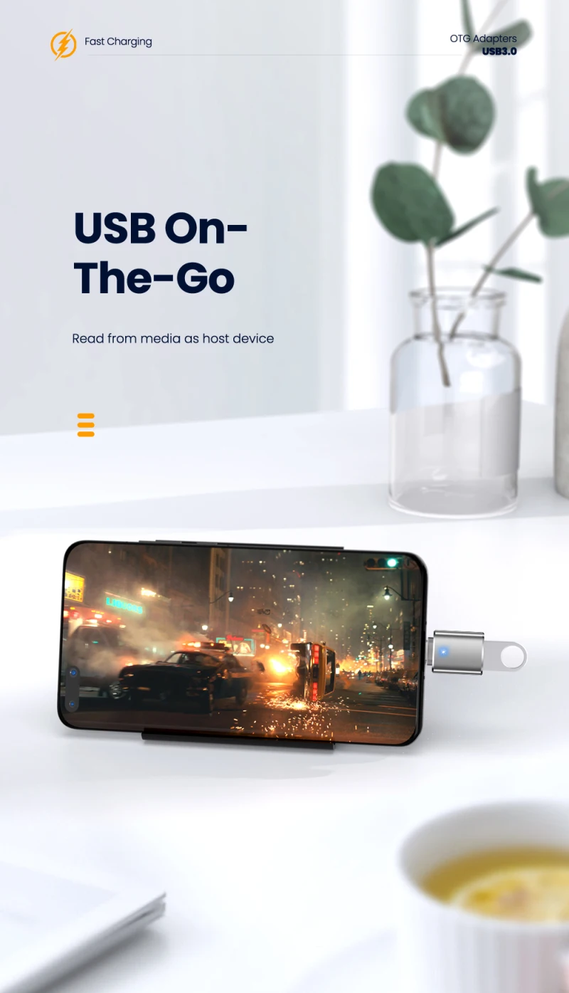 ZHSONG USB 3.0 Type-C OTG Adapter Type C USB C Male To USB Female Converter For Macbook Xiaomi Samsung S20 USBC OTG Connector type c to iphone converter