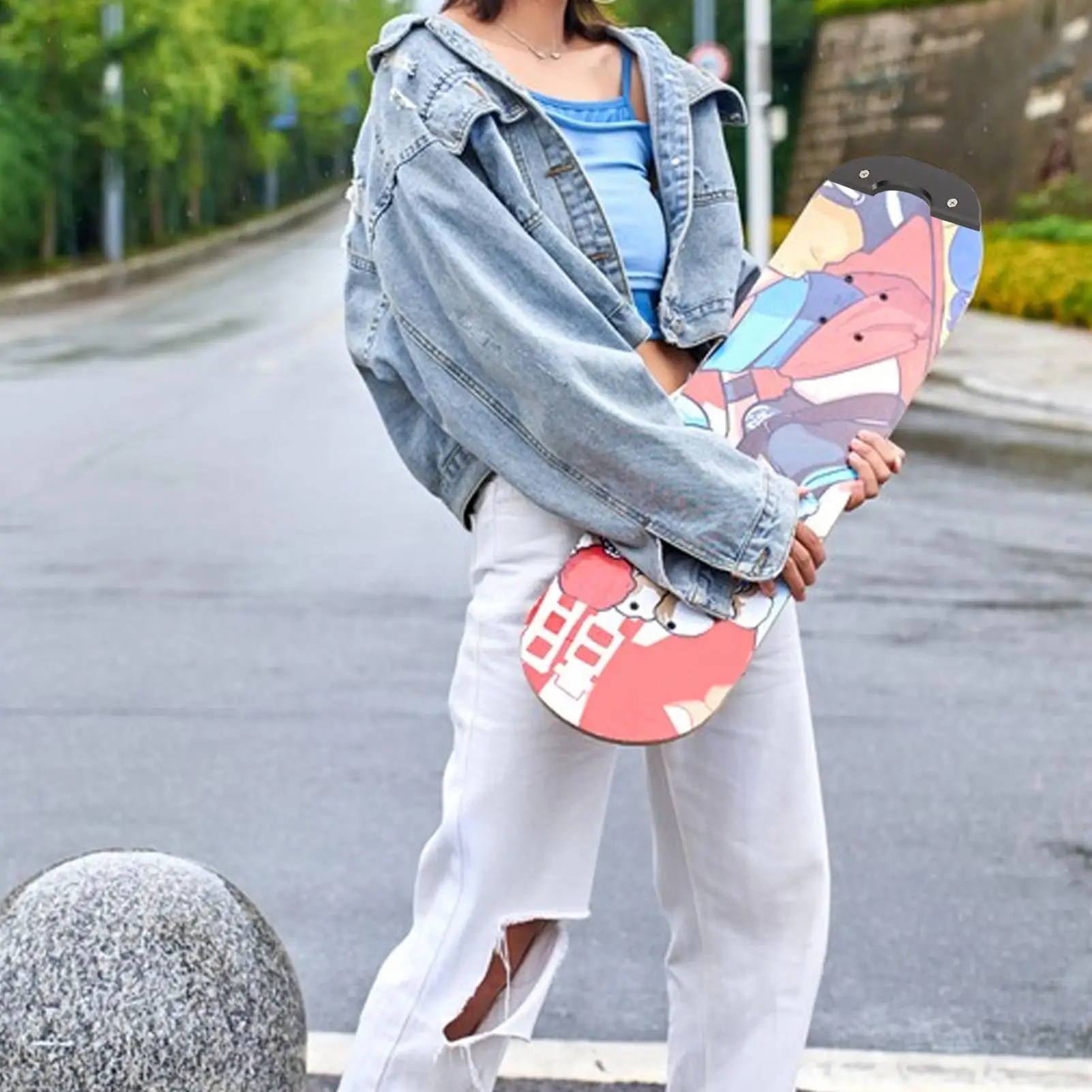 스케이트보드 데크 테일 가드 충격 흡수 스케이트 보드 액세서리 어린이를 위한 스케이트보드 가장자리 보호 장치 소년 초보자 소녀