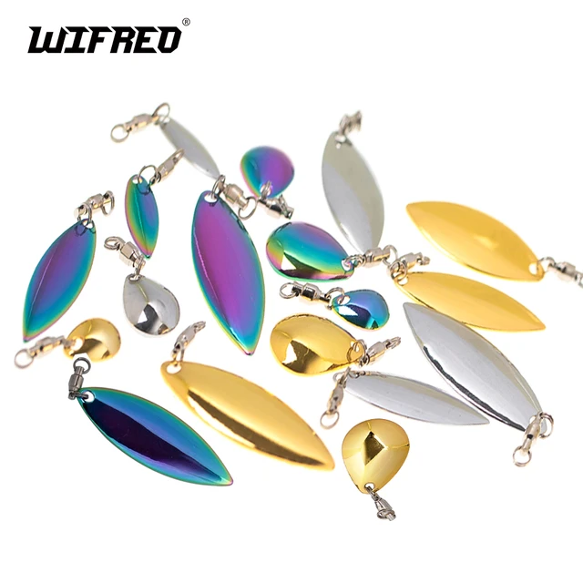 Wifreo Spinner Blades Reflective Noisy Spoon Fishing Willow