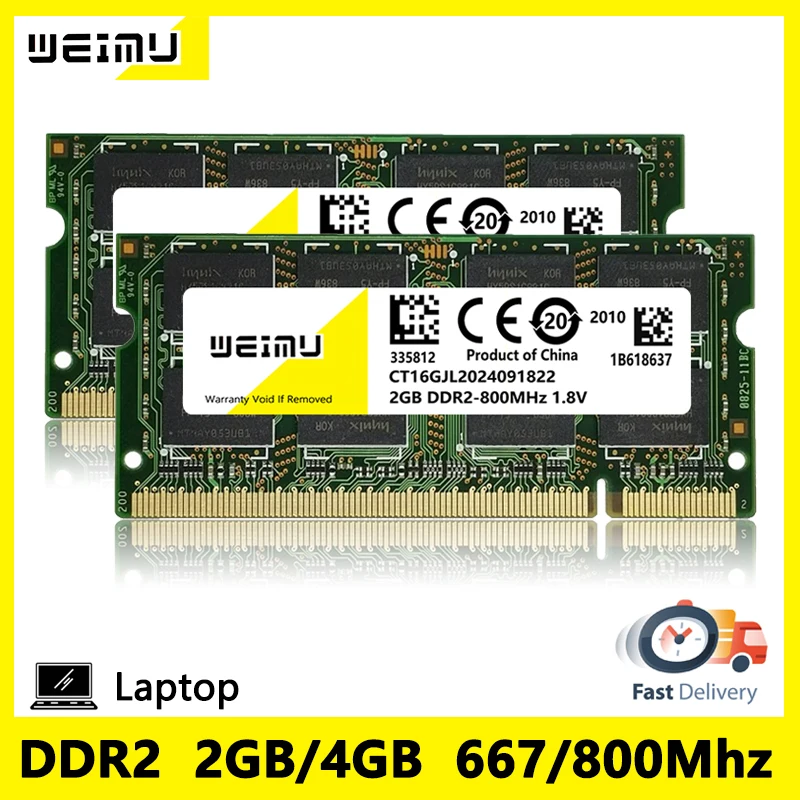 DDR2 2GB 4GB ذاكرة الوصول العشوائي للكمبيوتر المحم...