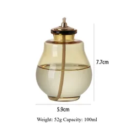 Colorful Glass Aromatherapy Candle Lamps - Modern Decorative Ornaments (Yellow)