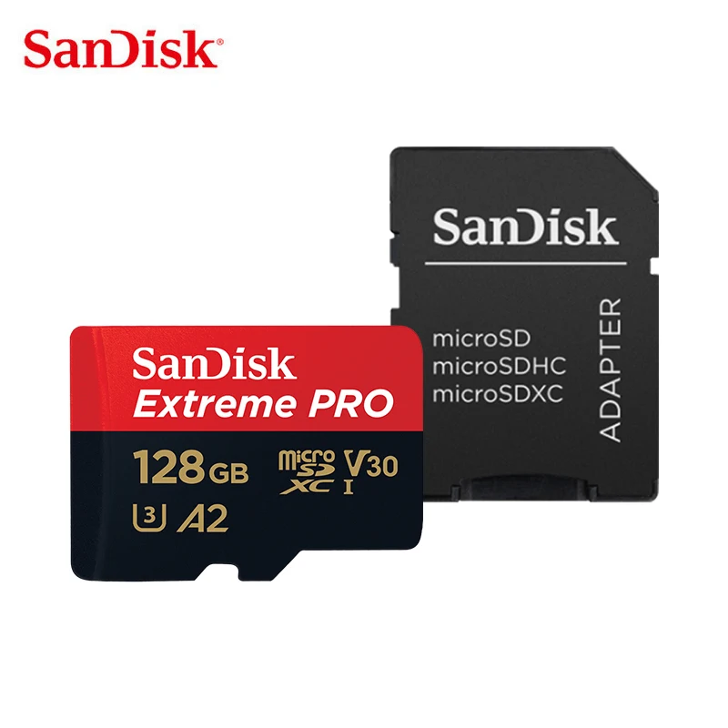 Sandisk Extreme Pro 128Gb Micro Sd 256Gb 400Gb Scheda Di Memoria 64Gb Micro Sd Card U3 4K A2 V30 Tf Card 32Gb 170 M/S Microsd Sdhc/Sdxc