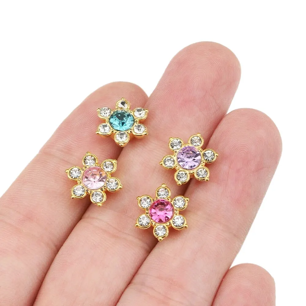 Colorful Flower Crystal Rhinestone Cabochon Set for Jewelry Making and DIY Accessories