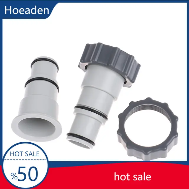 Medence Tömlő Adapter Gallérral Az Intex Menetes Csatlakozás Szivattyúk Úszómedencék Cseréje Karbantartási Alkatrészek