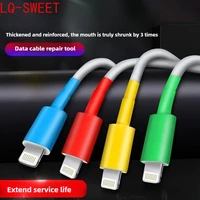 Heat Shrink Tube Insulating Sleeve (3x) for Mobile Phone Data Cables, Designed for Charging Cable Protection and Repair