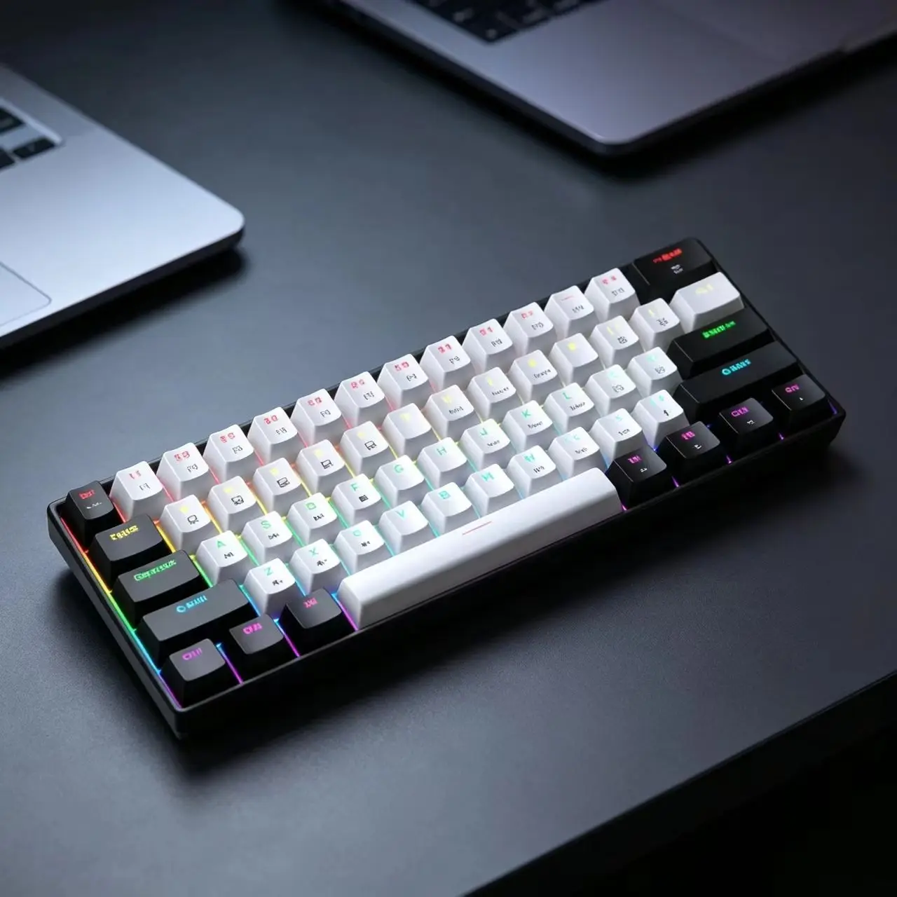 RGB Backlit Ultra Compact 61-Key Mechanical Gaming Keyboard