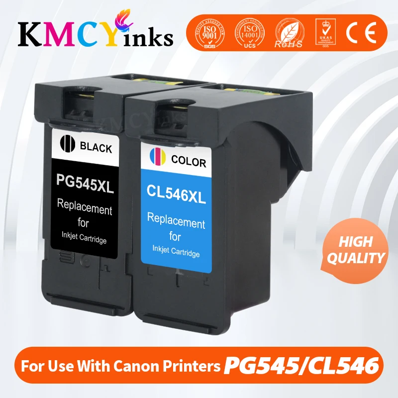 Kmcyinks Compatibile 545Xl 546 Xl Cartuccia Di Ricambio Per Canon Pg545 Pg 545 Per Pixma Mg3050 2550 2450 2550S 2950 Mx495