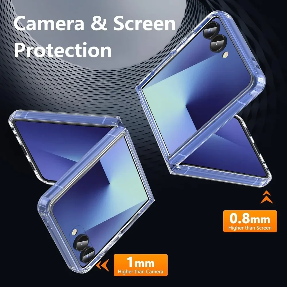 Premium Transparent Magnetic TPU Acrylic Protective Case with Wireless Charging Support