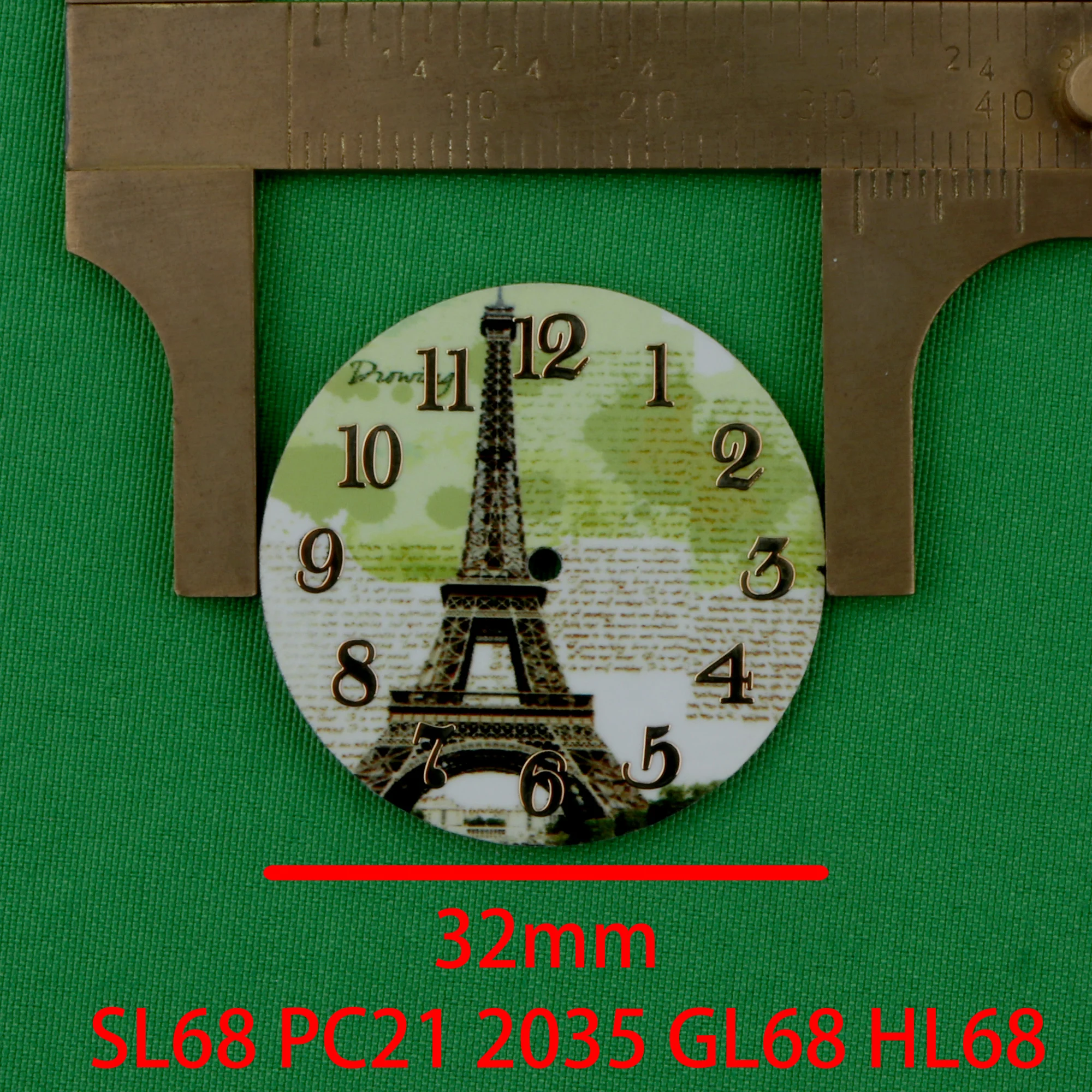 

Циферблат часов 32 мм для 2035 движений sl68movment pc21movment pc20movment gl68 черный механизм