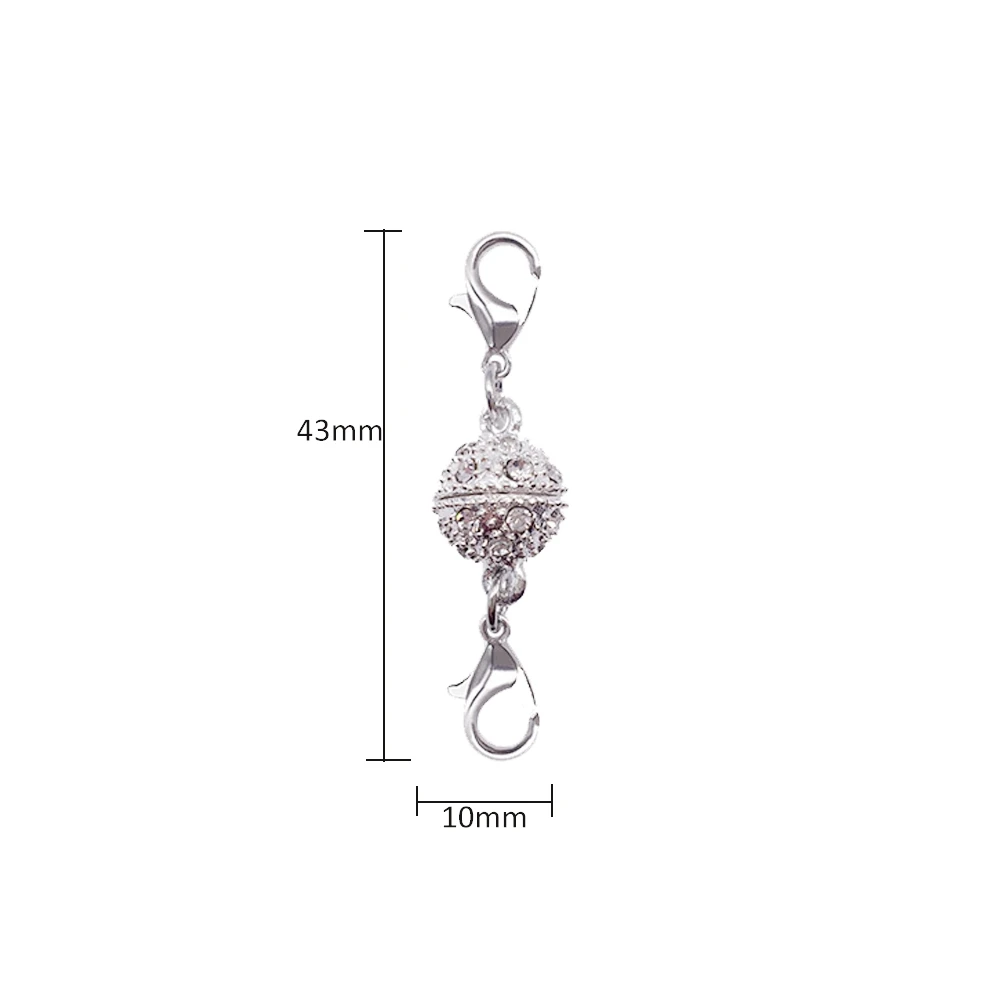 24 paia di chiusure magnetiche per collane, chiusure per bracciali e chiusure per gioielli, chiusura magnetica, convertitore collana, prolunga e accorciatore, strumento di aiuto