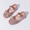 Kids Leather Shoe Spring Autumn Elegant Girls Party Shoes Fashion Sequins Bowtie Children Princess Shoes for Wedding Shallow 1