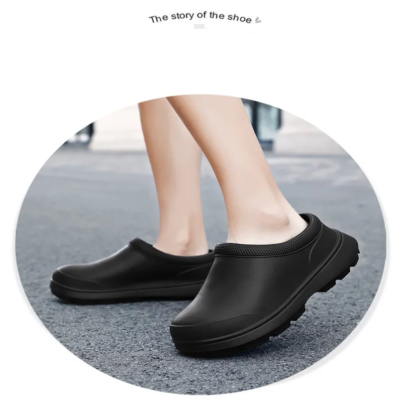 

Men Chef Shoes Women Non-slip Waterproof Oil-proof Kitchen Shoes Nurse shoes Work Shoes For Master Restaurant Sandal