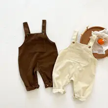 

2022 Spring New Baby Corduroy Pants Infant Strap Pants Children Corduroy Overalls Kids Casual Pants Boys Girls Jumpsuit 6M-3T
