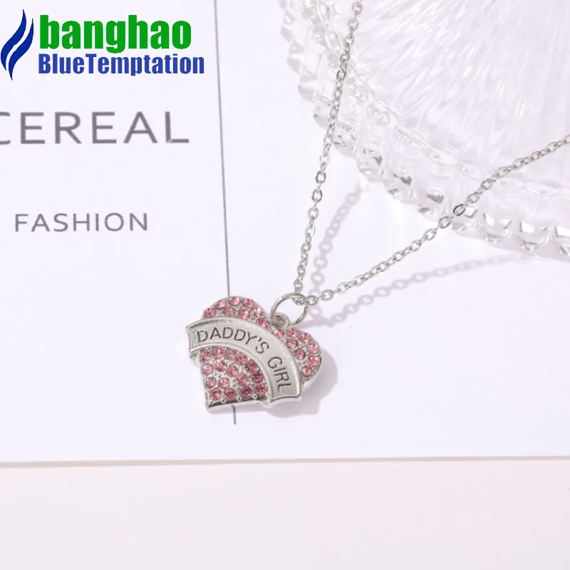 wholesale DIY Necklace pendant for Women Zircon Jewelry charms Necklace Heart Mermaid Accessories Birthday Gift NK131