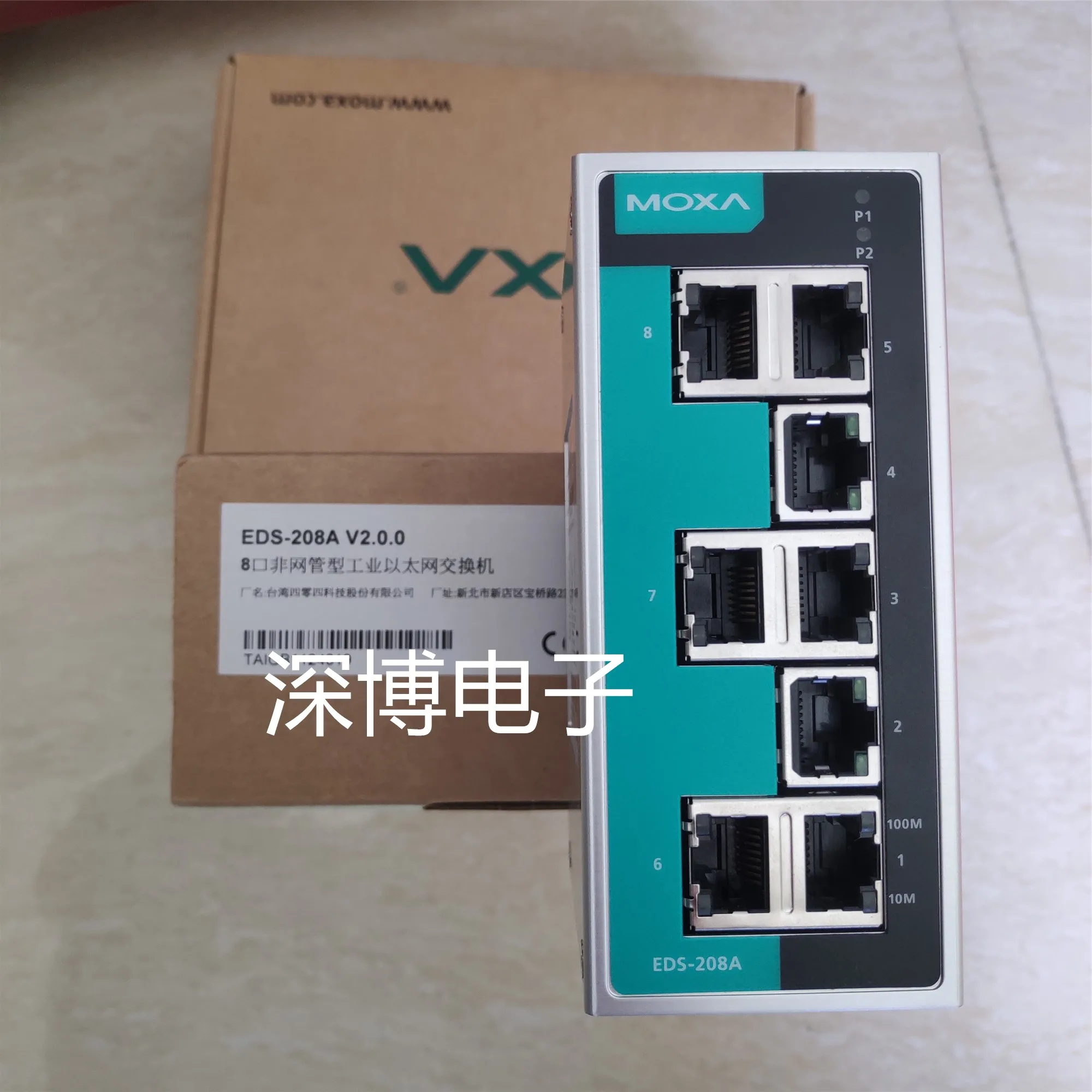 

EDS-208A 8-port unmanaged Ethernet switch