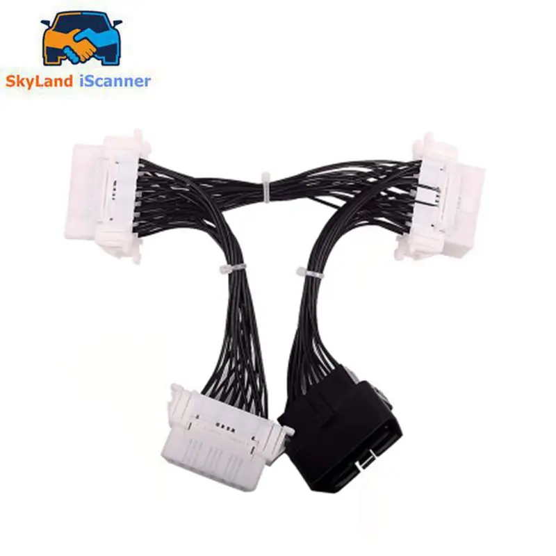 

OBD2 II Splitter Extension Y cable 1 To 3 Female 16 Pin Scanner Connector OBD2 OBD 2 Car Diagnostic Cable