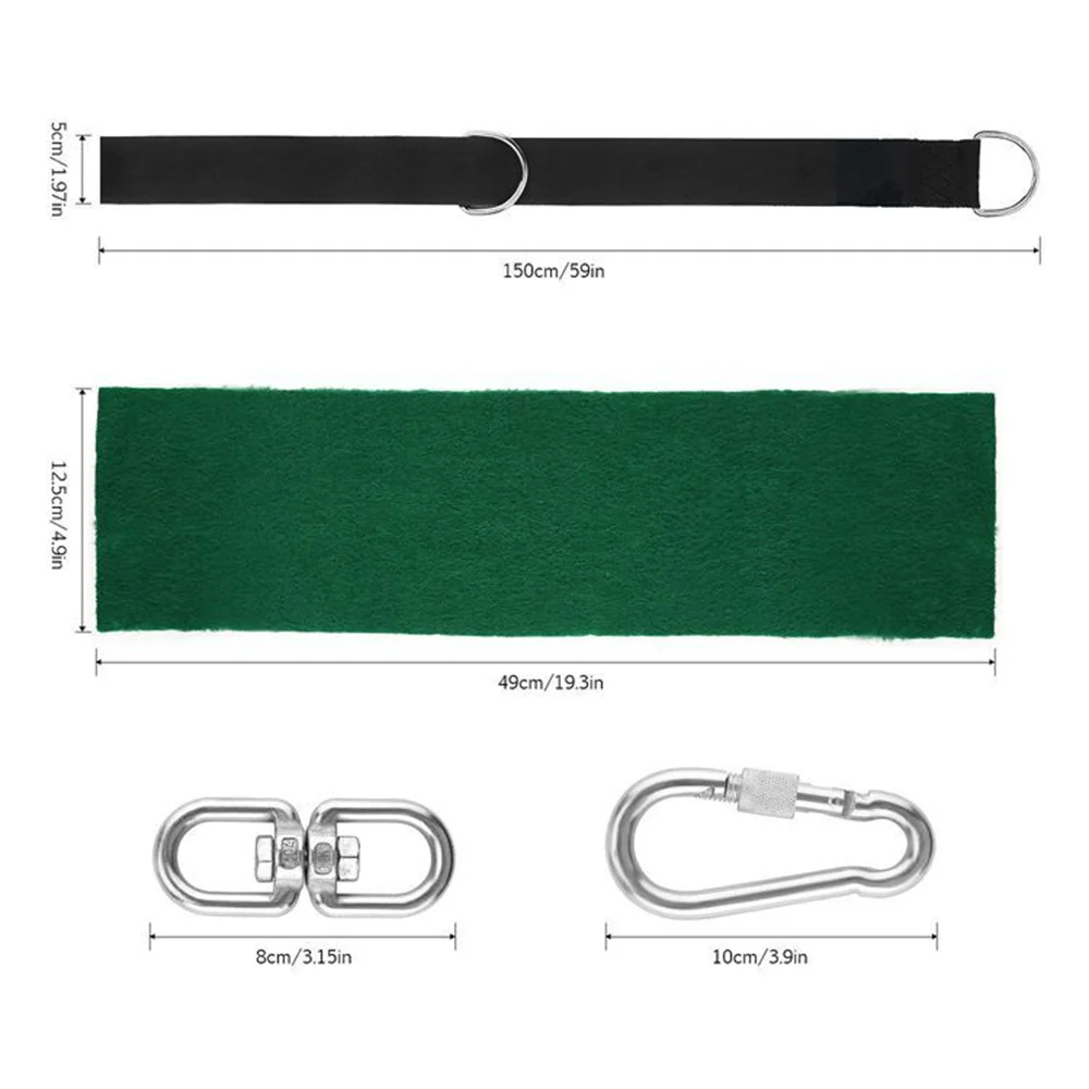 Outdoor swing hammock strapping spot wholesale encrypted polyester hammock strapping swing rope 1.5M 2M 3M set 3