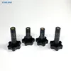 Four Black Tight Nuts Plastic Screw Nut New Fitting Parts For Soft Ice Cream Machine Accessories 2 Short 2 Long M8 M10 Optional 6