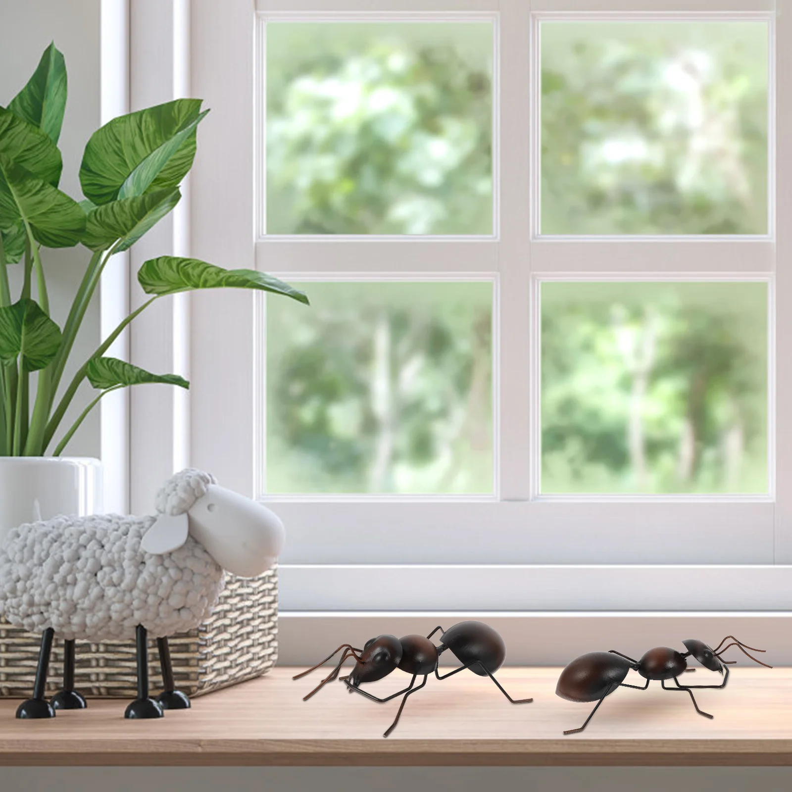 

Wrought Iron Ant Ornaments Simulation Insect Lifelike Model Figurine Creative Outdoor Garden Balcony Lawn Decoration