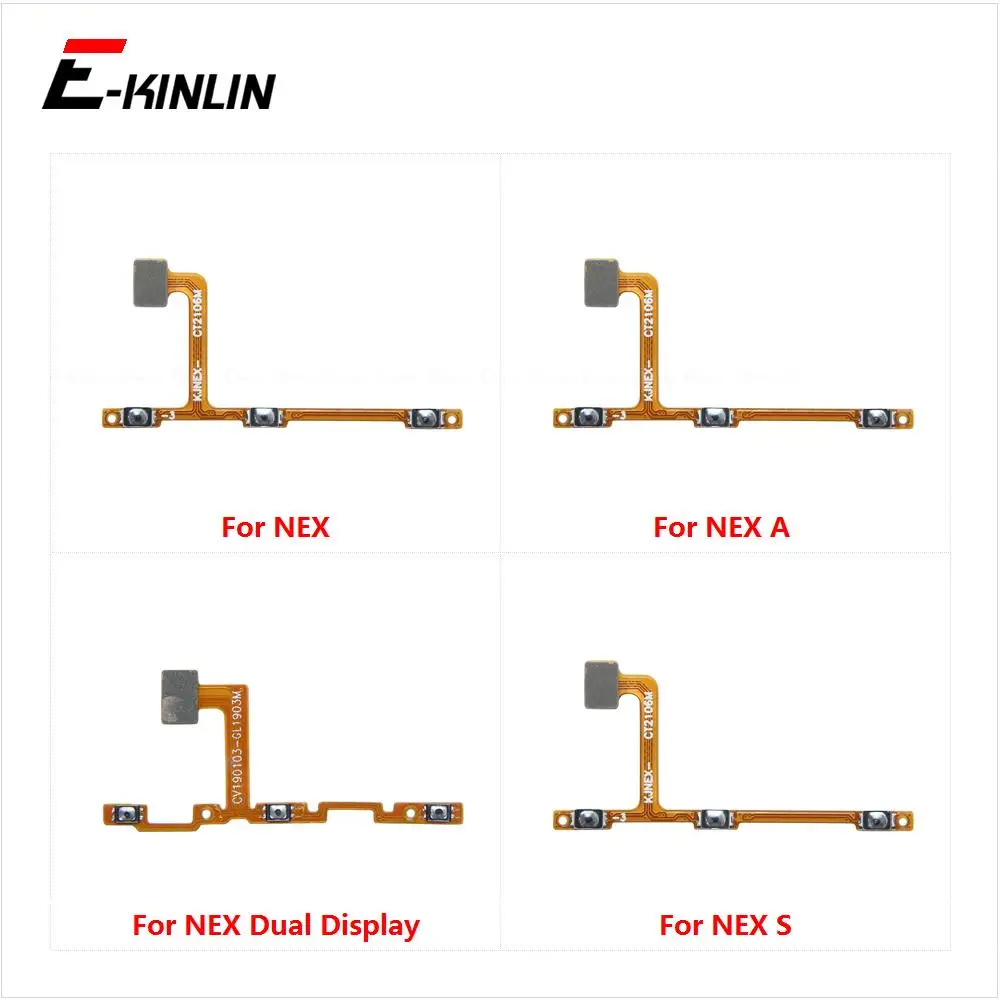 

Power ON OFF Mute Switch Control Key Volume Button Flex Cable For Vivo NEX Dual Display A S Repair Parts
