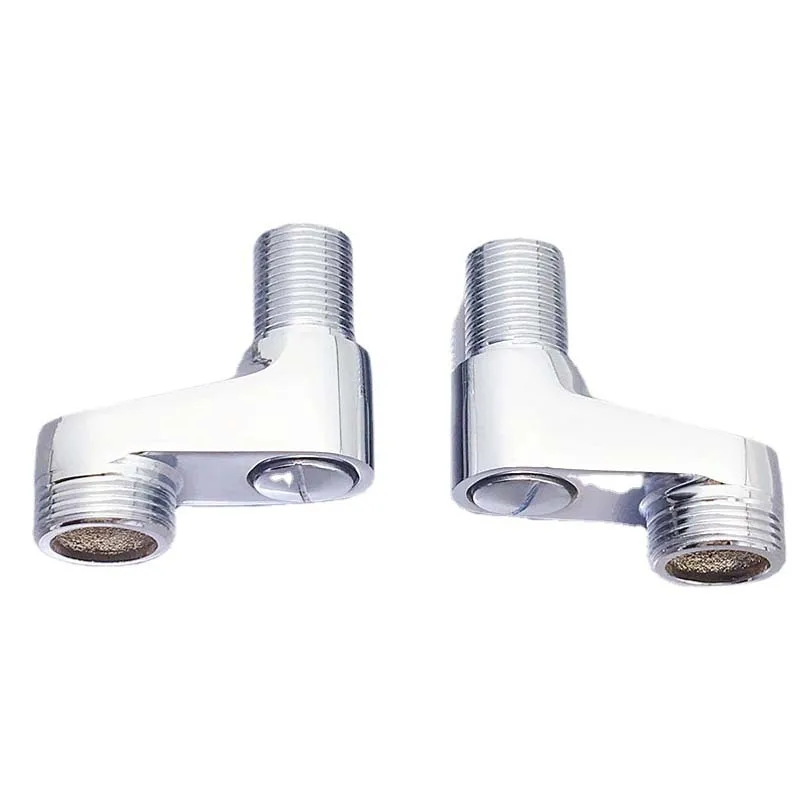 Large Bend Angle Copper Shower Faucet, Electroplating, Large Offset Foot, Bend Foot, Distance Reduction, Angle Adjustment