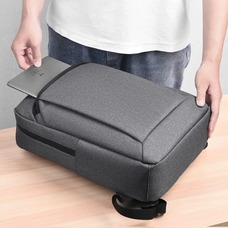 New Anti Theft Oxford Backpacks High Quality Men 14 Inch Laptop Backpack for School Travel Business Male Casual USB Charging Bag 5