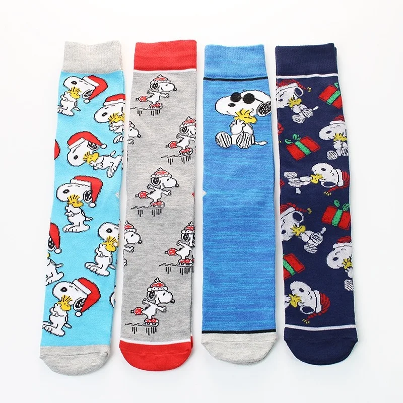 Носки Snoopy с мультяшными героями аниме персонажи Снупи персональные носки