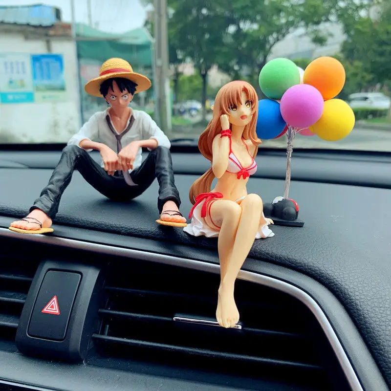 Creative Car Ornaments Luffy Model Doll Decoration Araba Aksesuar Car  Interior Decoration Car Accessories Interior