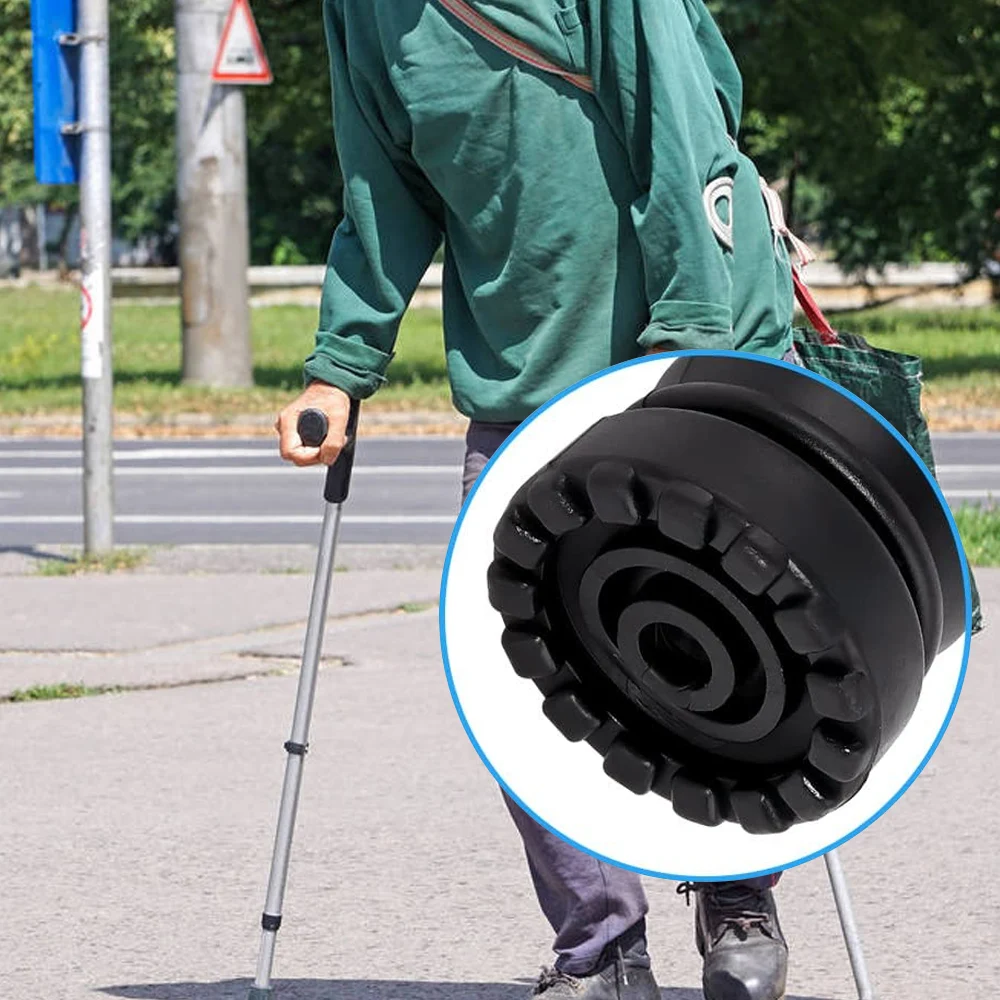 Walking Stick Feet 1Pc Durable 19mm/22mm Rubber Head Crutch Accessories Trekking Replacement Antislip Tips Crutch Feet