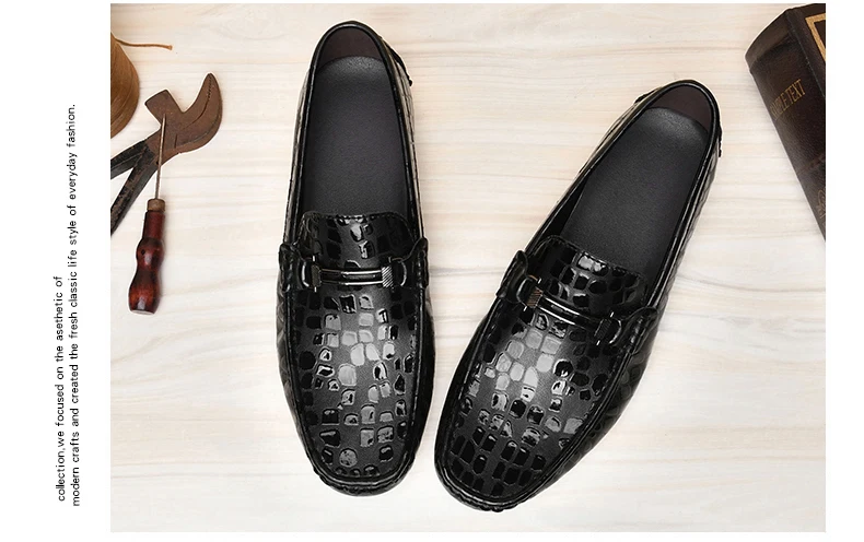 Herren Loafer mit 4,5 cm Absatz – Schwarze/Graue Sneaker aus weichem PU-Leder für Herren – Höhenerhöhende Schuhe für größere Erscheinungsbild – Detail 18