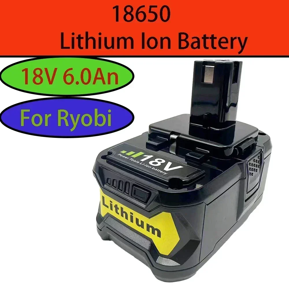 

Battery pack Battool 6.0 Ah 18V, suitable for Ryobi P108 One+Plus P102 P103 P104 P107 P117