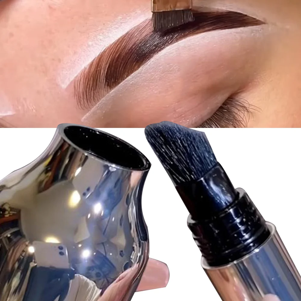 Wild Eyebrow Cream Pencil 2in1 Lasting 3D Brow Dye Cream Hairline Pen Anti-smudge Waterproof Brows Tint Black Eye Brow Makeup 5