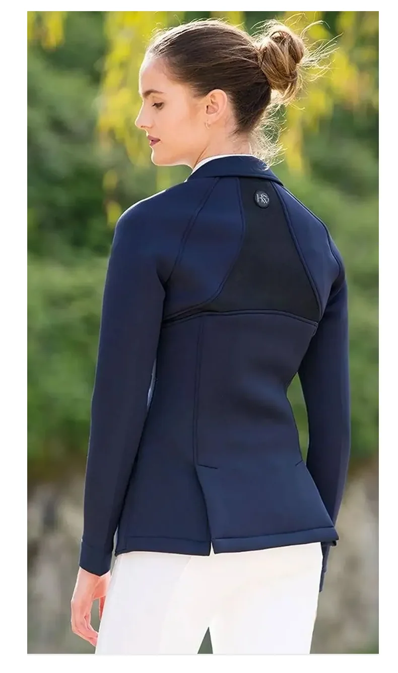 Women horse riding suit competion jacket breathable fabric black tops equestrian equipments for female riders