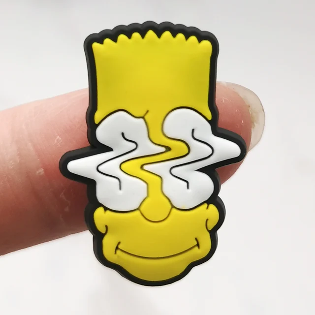 1Pcs Shoe Charms Classic Animated Characters Sandals Accessories Garden Shoe Buckle Decorations For croc jibz Kids Party Gift A