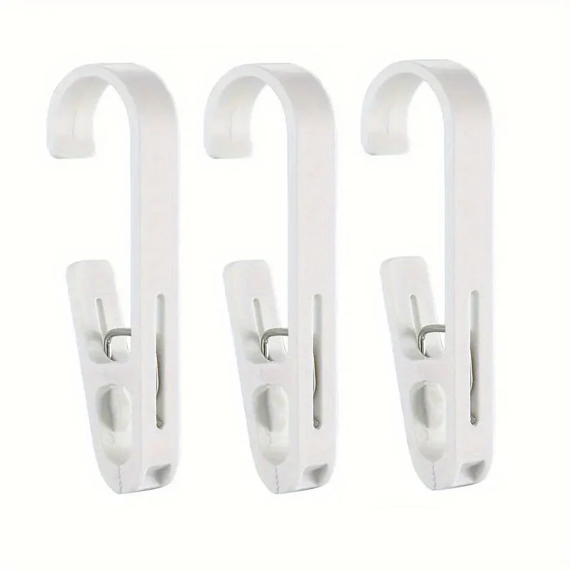 Large Laundry Hook Multipurpose Clothes Clip Hook Plastic Strong Clothes Hanger S-shape Hook For Clothing Drying Rack