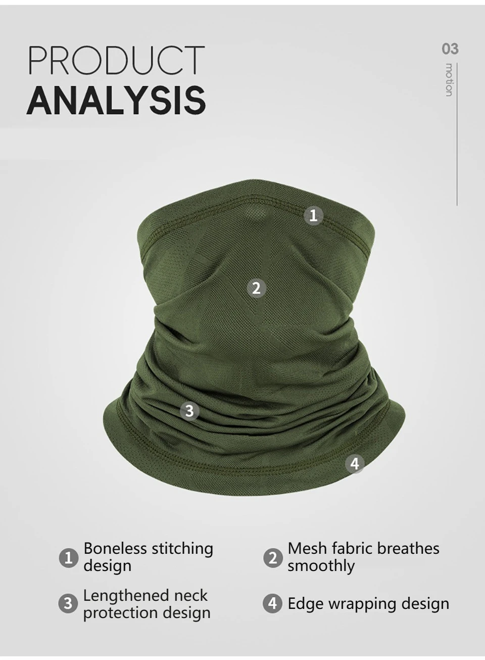 GTUBIKE Männer Winddicht Hals Gamasche Elastische Schlauch Schal Ohr Abdeckung Männliche Kopf Schals Halbe Gesicht Sonne Ring Kopftuch Stirnband Bandana – Detail 6