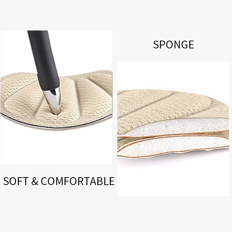 4D Insoles Patch Heel Pads for Sport Shoes Back Sticker Adjustable Size Antiwear Feet Pad Cushion Insert Insole Heel Protector
